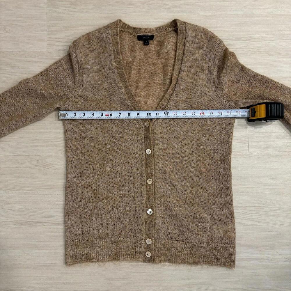 J. Crew Mohair Blend Knit Cardigan Boyfriend Cardigan Button Down Old Money Sz S - Picture 5 of 6